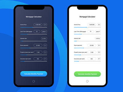 Mortgage Calculator challenge design ui web