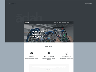 adah international webdesign companywebsite corporatewebsite technical website techwebsite