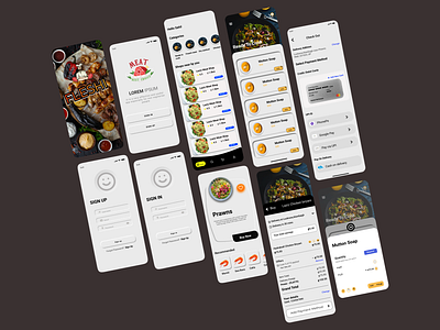 FOOD app for Non Veg app appdesign design designer logo ui