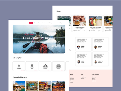 Travel Website appdesign design figma tourism travelapp ui websitedesign