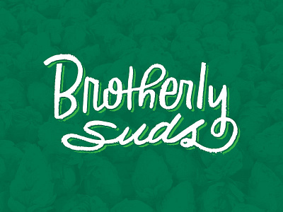 Brotherly Suds illustration lettering logo typography