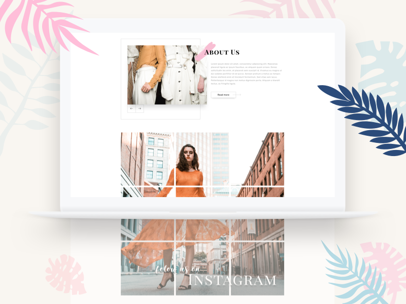 Online Shop Landing Page ecommerce macbook dailyui typography landing vector web design shot concept ui sketch illustration