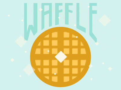 Waffle illustration waffle