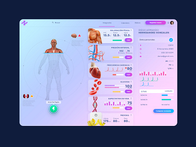 Dashboard eDoctor app dashboard health leds logo ui ux web