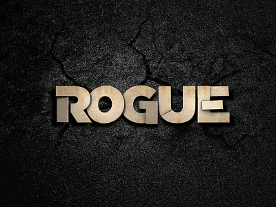 Rogue 3d 3dart c4d cgi cinema4d lettering photoshop retouching type typography
