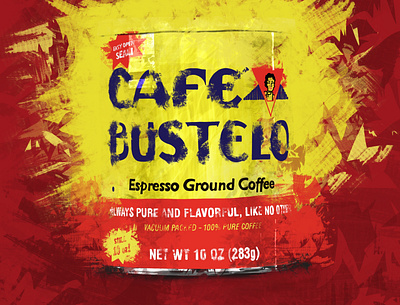 Cafe Bustelo cafebustelo coffee design illustration procreate