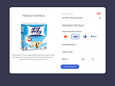 Daily UI Challenge 002 - Credit Card Checkout - Corona Time