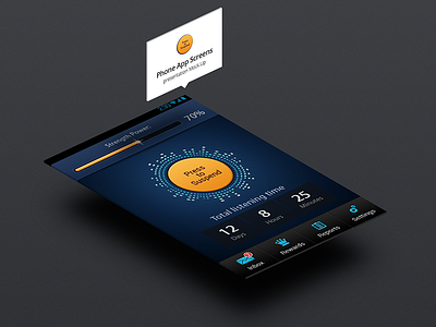 Smartphones App Concept like GrooveShark app grooveshark mobile smartphone ui