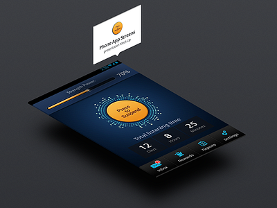 Smartphones App Concept like GrooveShark