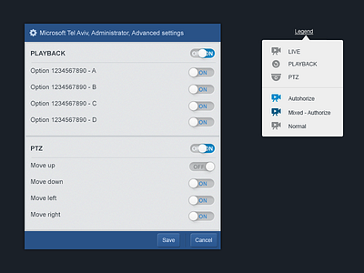 floating window (popup) & Drop-down menu