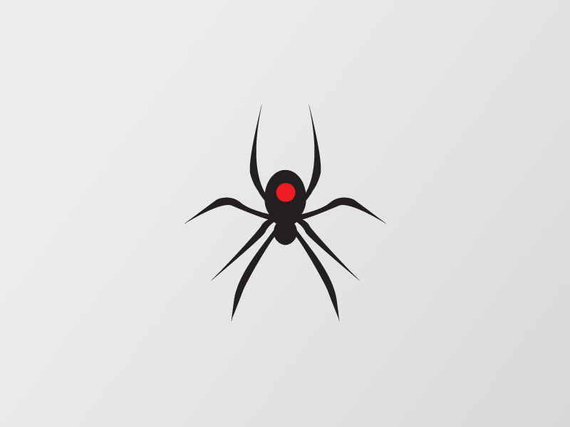 Black Widow Logomark logomark black widow