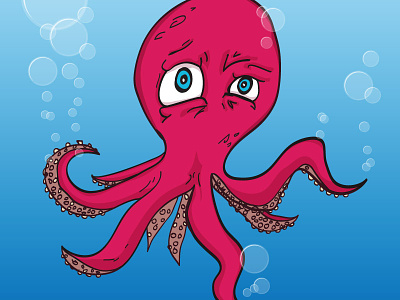 Confused Octopus confused illustration octopus