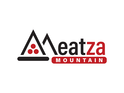 Meatza Mountain Logo 2019 branding design graphic design logo pizza restaurant