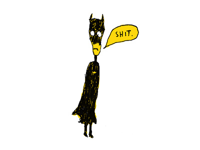 shitty batman batman character sketch