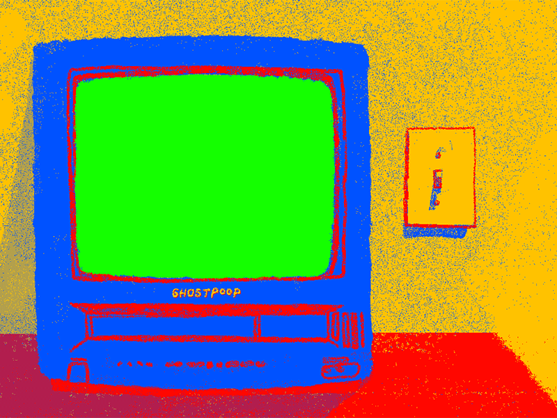 TV/VCR Combo Test 2d animation animation brooklyn frame by frame ghostpoop gif kranzusch nauhaus photoshop rotoscope vcr vintage tv