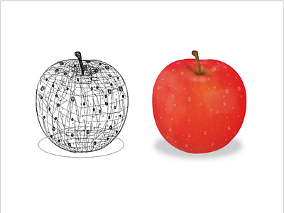 Vector Apple fruit vector vector art vector illustration