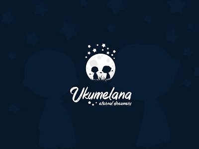 Ukumelana Eternal Dreamers Logo Design abstract clean creative dark design dreams freedom illustration kids logo moon stars