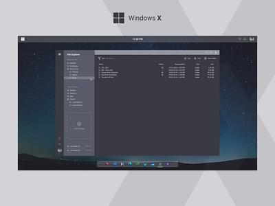 Windows X Total Concept Redesign & Update Of Look And Feel