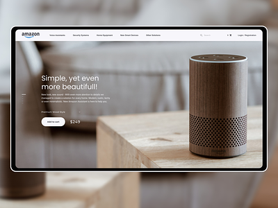 Amazon Smart Devices Standalone Website & Header Page amazon clean design minimal nice product simple webshop