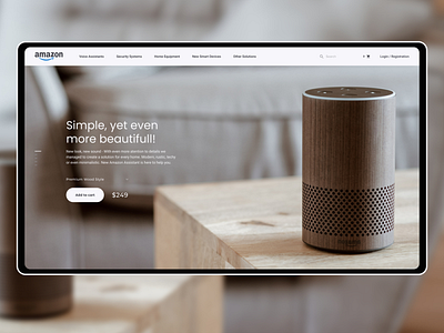 Amazon Smart Devices Standalone Website & Header Page