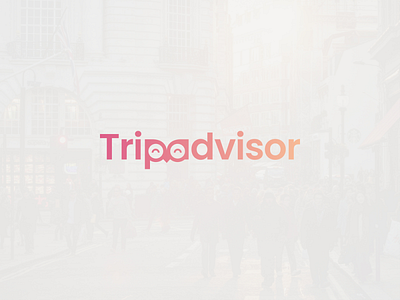 Tripadvisor Logo Redesign Concept clean colorful logo logo design minimal new concept redesign tripadvisor