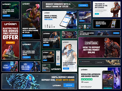 Special Promotional Banners For Esports Betting Platform Unikrn