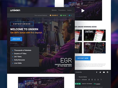 HTML Newsletter Template For Esports Betting Unikrn