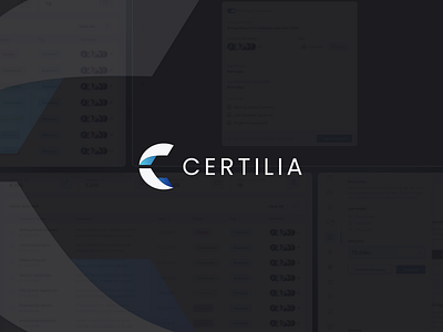 Certilia Signing Hub Complete Branding & Product Design dashboard design logo minimal platform product simple ui ux