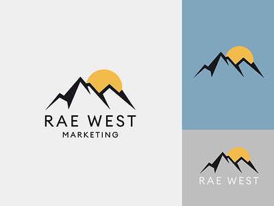 Marketing Agency arizona design hiking logo mark marketing minimal mountain sun texas west