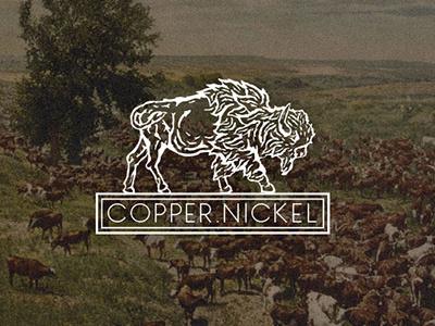 Copper Nickel V3 animal identity logo woodcut