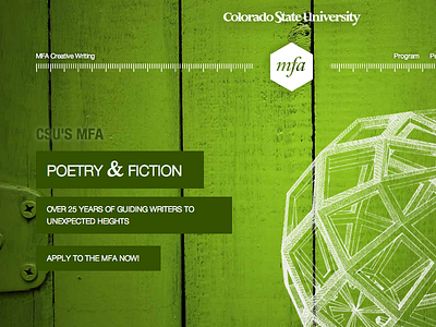 Creative Writing MFA - CSU blog web web design wordpress