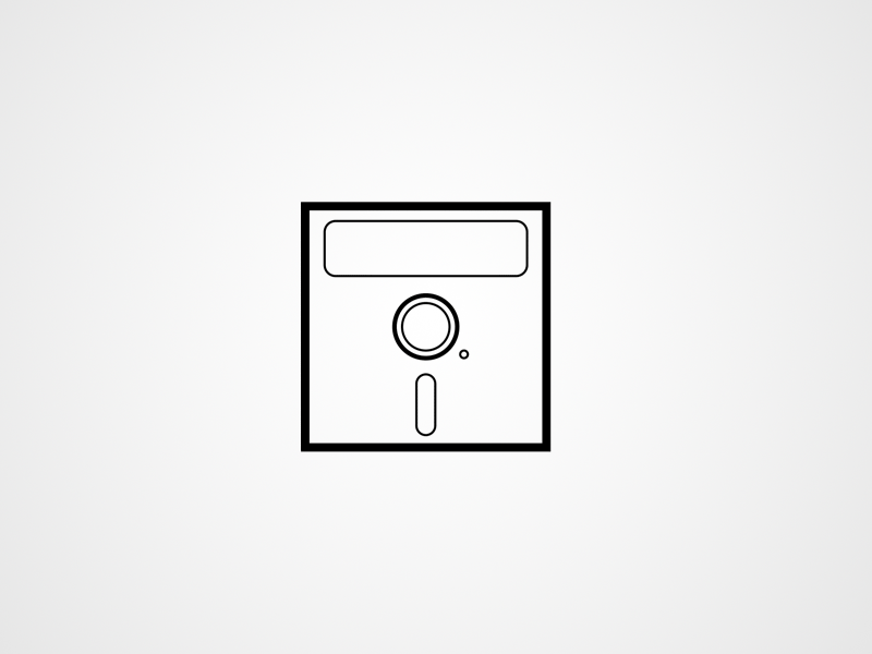 Legacy Icons black and white outline monochrome old cd floppy icons legacy retro