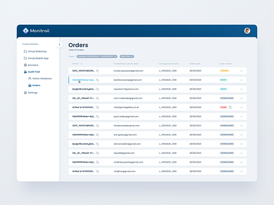 Monitrail - Wireframe 2