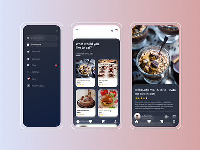 Handmade choclate App Design design figma figmadesign minimal ui ux