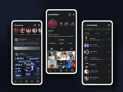 MOMENTUM (INSTAGRAM) FEED UI DESIGN design figma figmadesign minimal ui ux