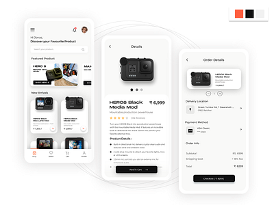 Gopro Ecommerce App Design 🔥 design figma figmadesign graphic design minimal ui