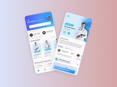 DR. APPOINTMENT UI 💊 design figma figmadesign graphic design minimal ui ux