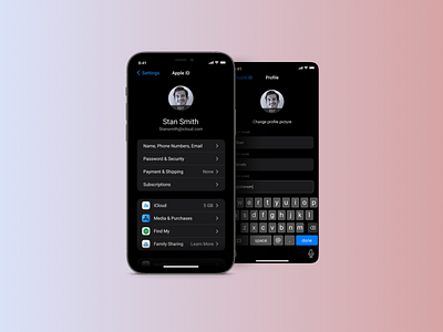 IOS Setting UI dailyui design figma figmadesign graphic design minimal ui ux