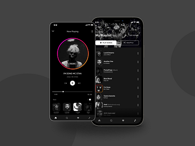 MUSIC PLAYER 🎵 dailyui design figma figmadesign graphic design minimal ui ux