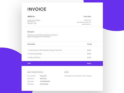 INVOICE