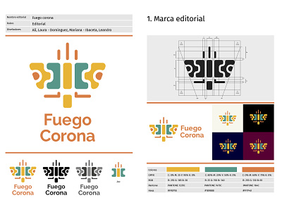 Diseño de Identidad Fuego Corona / Fuego Corona Brand Design argentina branding cultural design editorial isotype latin latin america latinx logo