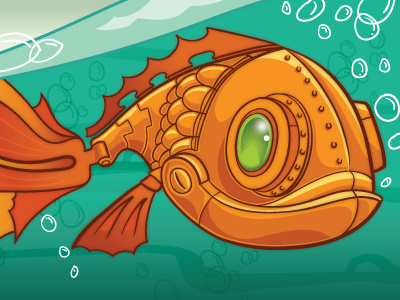 CSS Tricks Fish csstricks fish illustrator steampunk vector