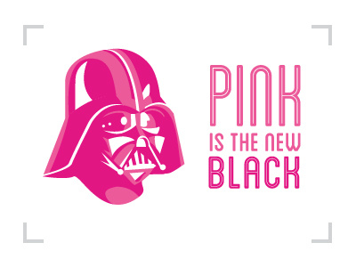 The New Black pink vader vector