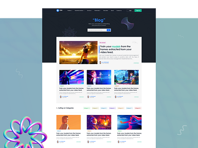 Blog Web UI Design by Ali Koohi on Dribbble
