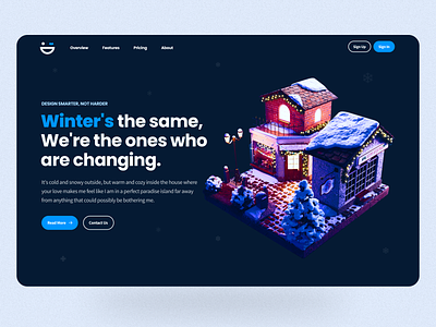 Winter Web UI Design