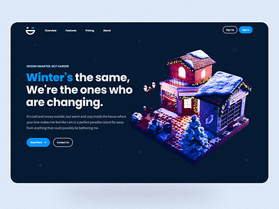 Winter Web UI Design