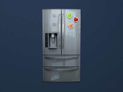 Free Refrigerator Mockup Psd