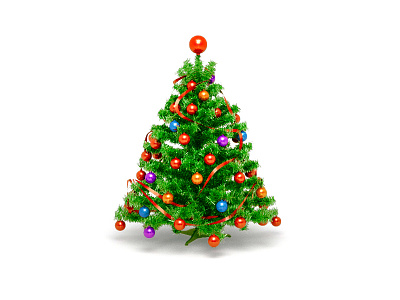 Christmas Tree Icon 3d christmas icon tree