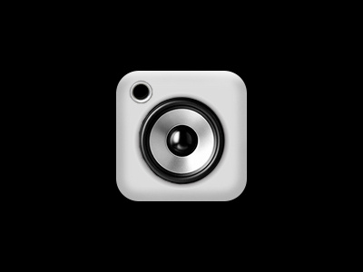 Audio App Icon audio icon icons ios ipad iphone music speaker woofer
