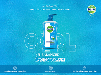 Dettol Body Wash | Social Media Banner | Web Banner ad banner branding design graphic design social media banner web banner
